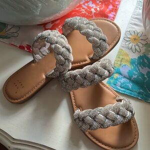 A New Day rhinestone sandals size 6.5